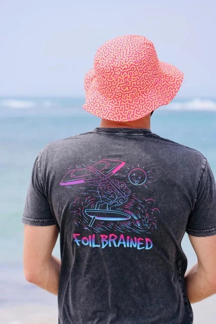 Foil Brained Fluro Wing Foil Tee